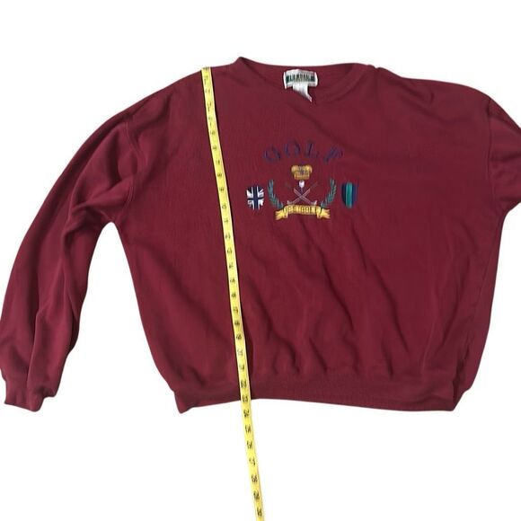 Ivy Club classics vintage embroidered sweatshirt golf preppy 90s Y2K M - Picture 5 of 6
